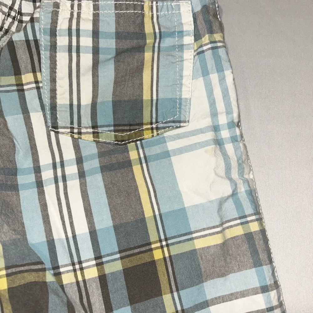 GYMBOREE Boy's Plaid Shorts Size 6 Adjustable Waist